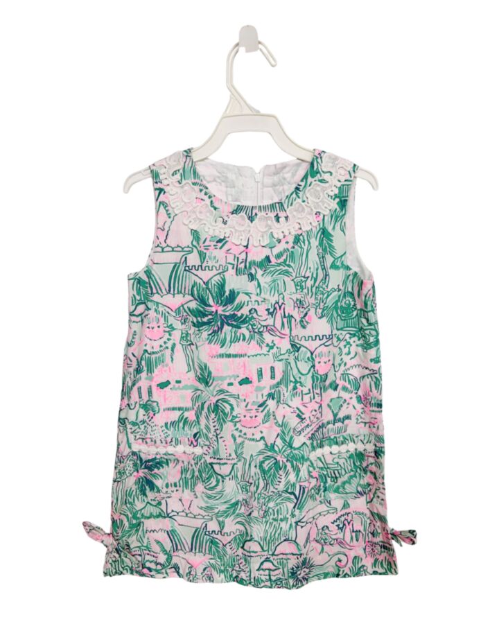 LILLY PULITZER  GREEN   PRINTED DESIGN DRESS