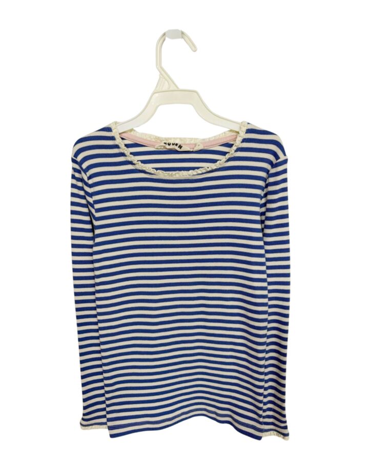 MINI BODEN  BLUE  STRIPED  KNIT LS SHIRT