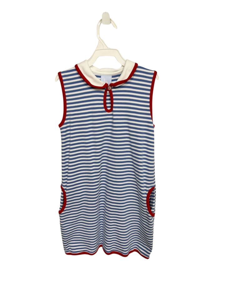 BELLA BLISS  BLUE  STRIPED  KNIT DRESS