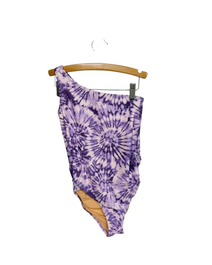CREWCUTS PURPLE PRINTED DESIGN 1-PIECE SWIMSUIT