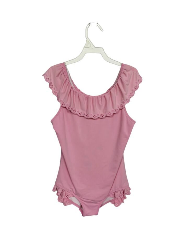 THE BEAUFORT BONNET COMPANY  PINK    1-PIECE SWIMSUIT WITH EYELET TRIM