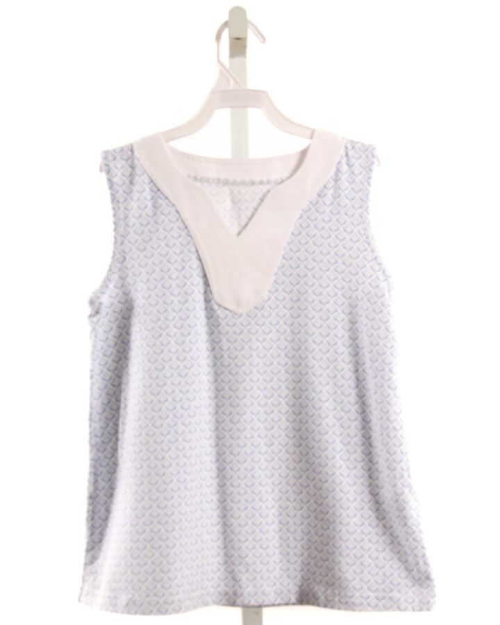 SERENDIPITY  LT BLUE  SLEEVELESS SHIRT