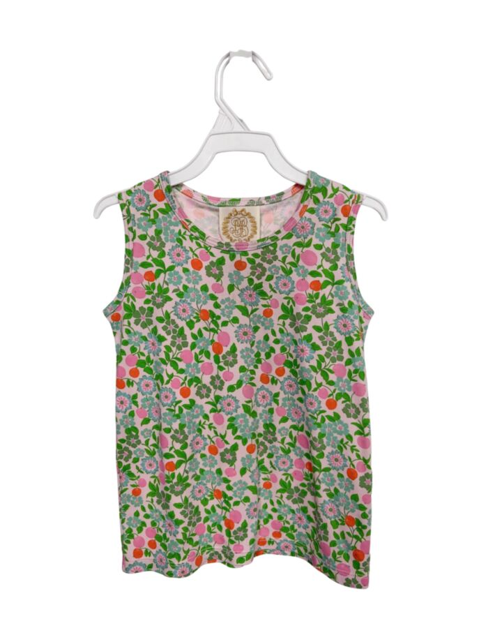 THE BEAUFORT BONNET COMPANY  GREEN  FLORAL  SLEEVELESS SHIRT