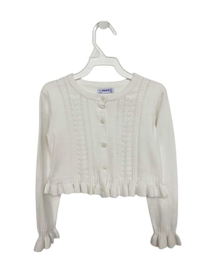 MAYORAL  WHITE    CARDIGAN