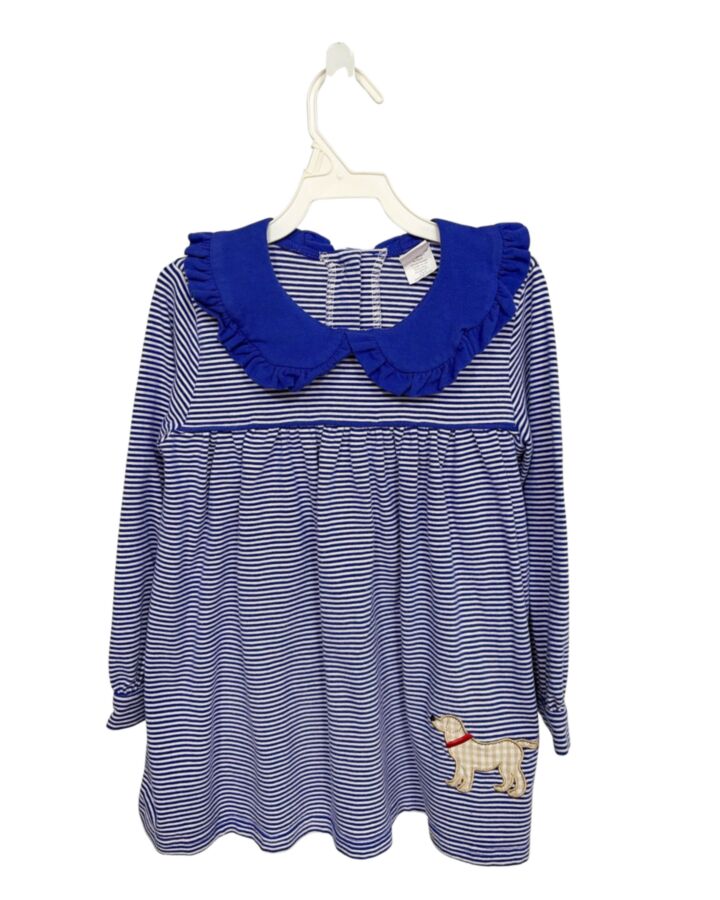 STITCHY FISH  BLUE  STRIPED  KNIT DRESS