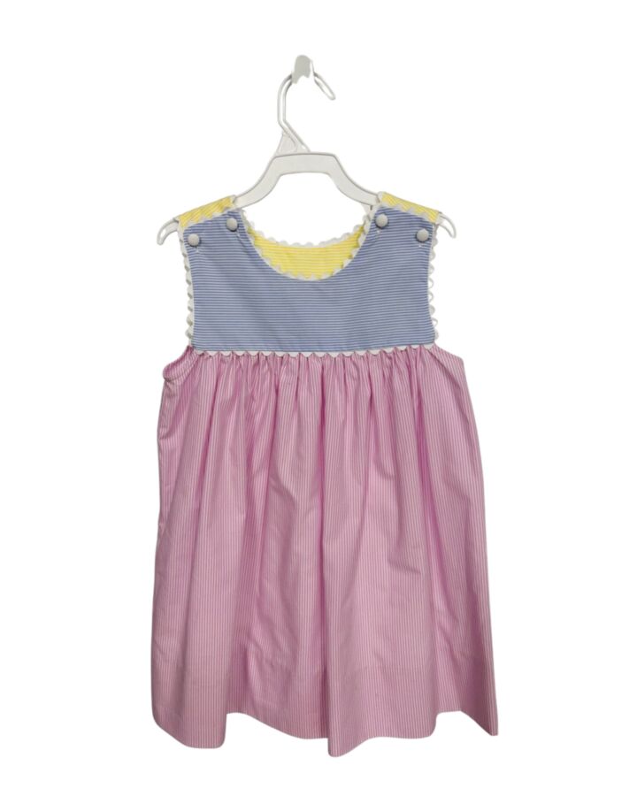 LULLABY SET  PINK  STRIPED  DRESS WITH RIC RAC