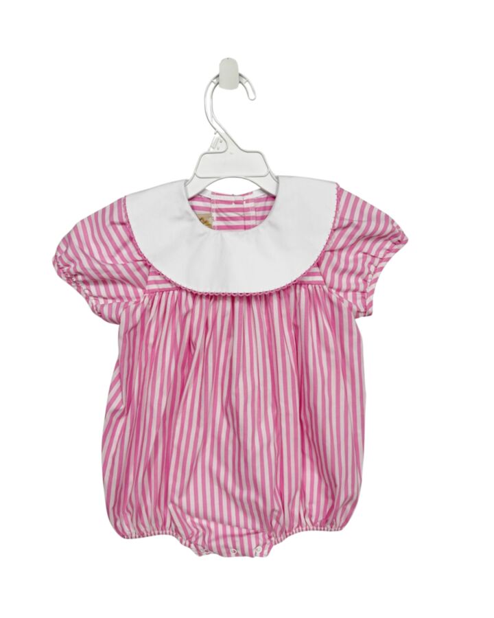 THE BEAUFORT BONNET COMPANY  PINK  STRIPED  BUBBLE WITH PICOT STITCHING