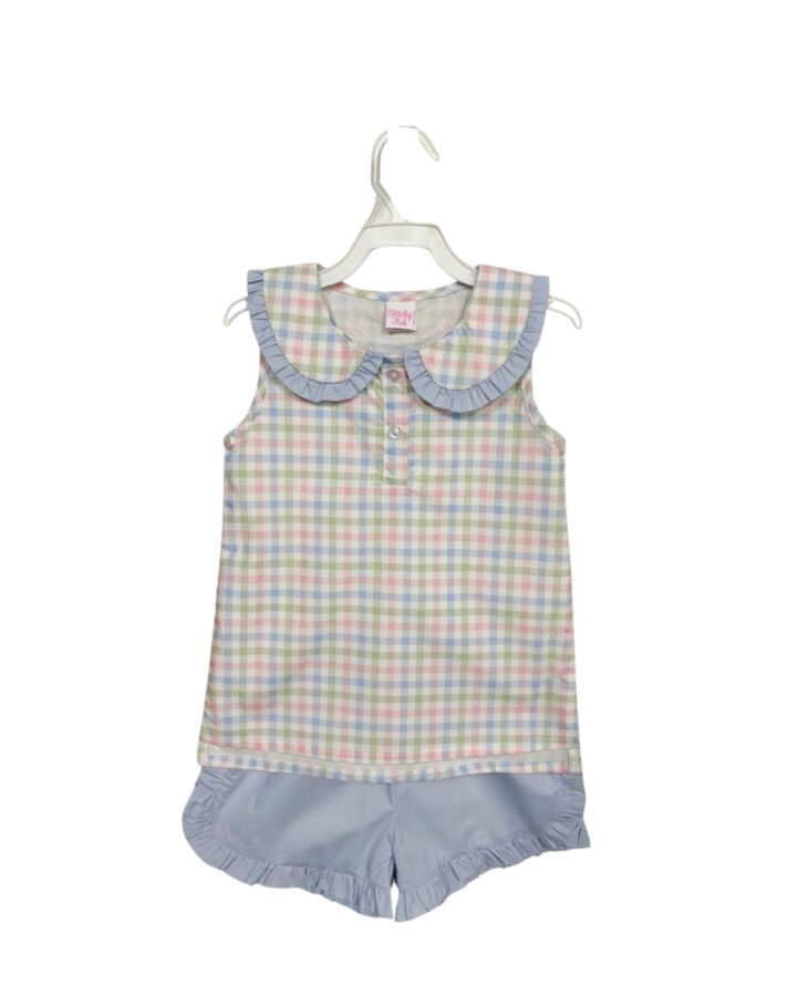 STITCHY FISH BLUE PLAID 2-PIECE OUTFIT