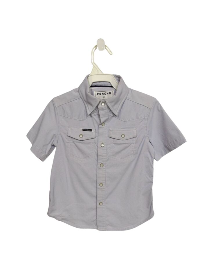 PONCHO  BLUE    DRESS SHIRT