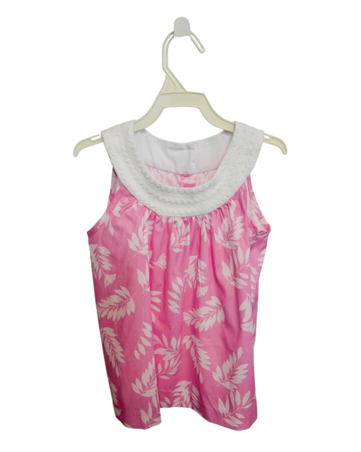 LITTLE ENGLISH PINK FLORAL SLEEVELESS SHIRT