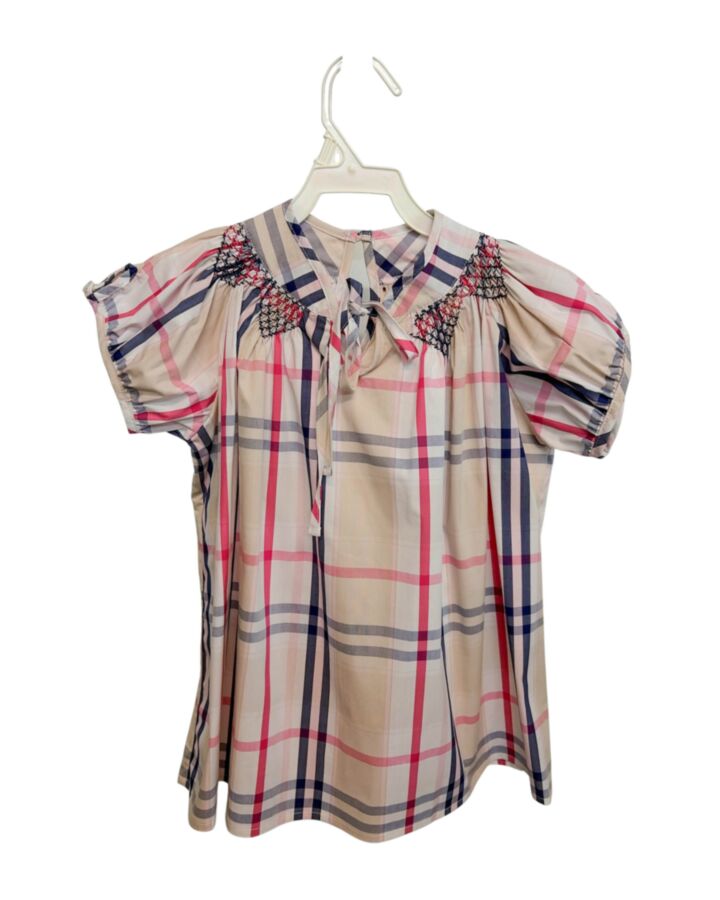 BELLA BLISS  PINK  PLAID  SHIRT-SS