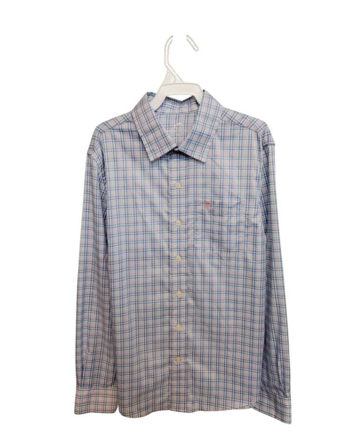 SOUTHERN TIDE  BLUE  PLAID  DRESS SHIRT