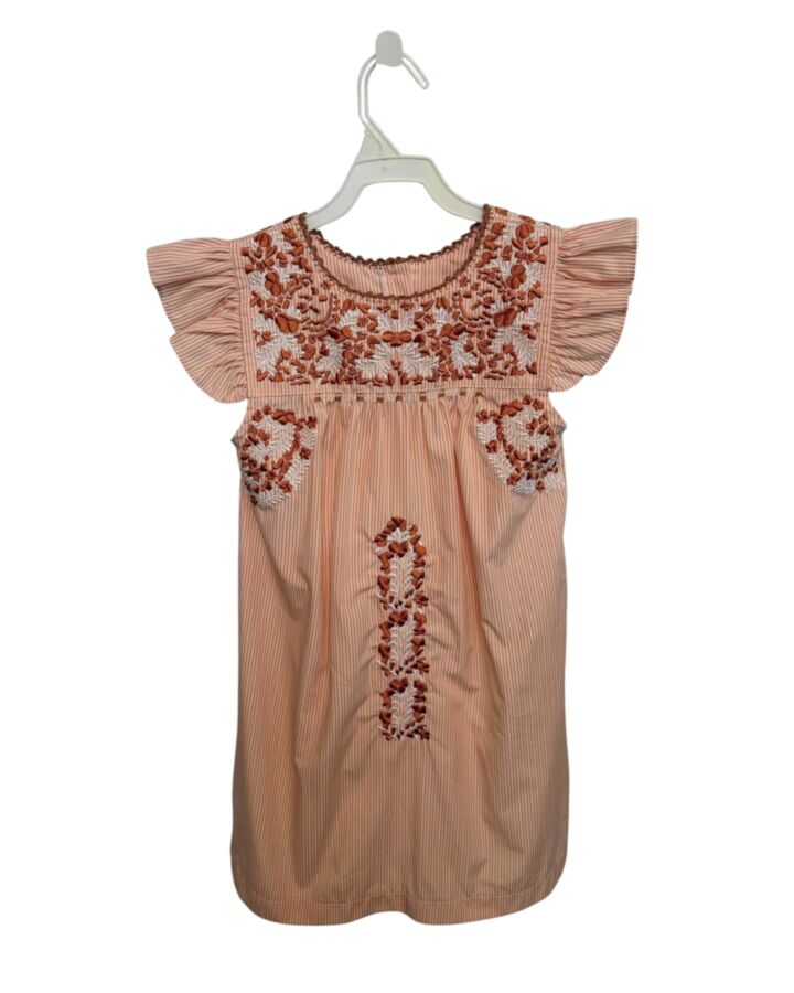 SIX HONEYBEES  ORANGE  STRIPED  DRESS