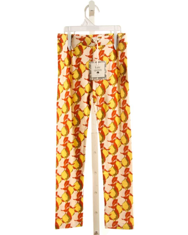 KATE QUINN  YELLOW  PRINT  LEGGINGS