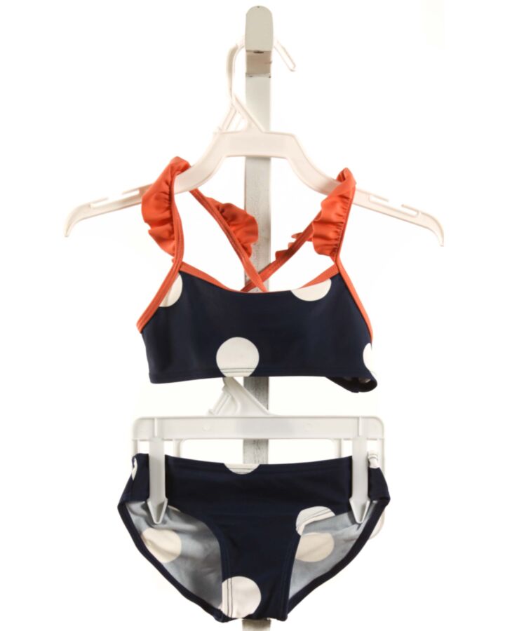 PETIT BATEAU  NAVY  POLKA DOT  2-PIECE SWIMSUIT