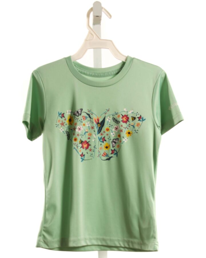 COLUMBIA  MINT  FLORAL PRINTED DESIGN T-SHIRT
