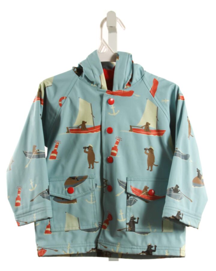 HATLEY  BLUE  PRINTED DESIGN RAINCOAT