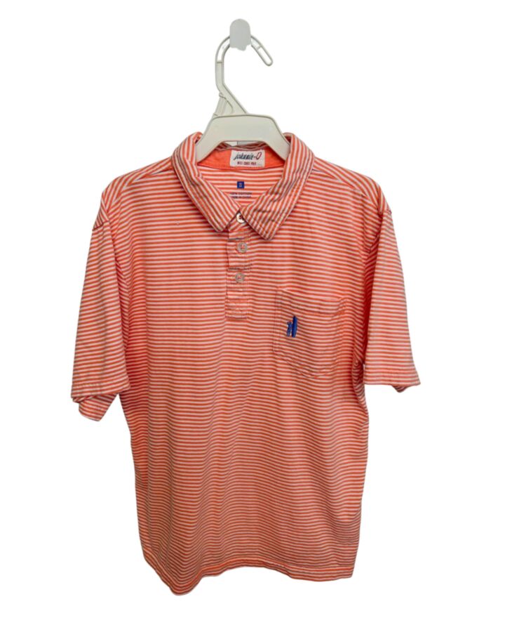 JOHNNIE-O  ORANGE  STRIPED  DRESS SHIRT