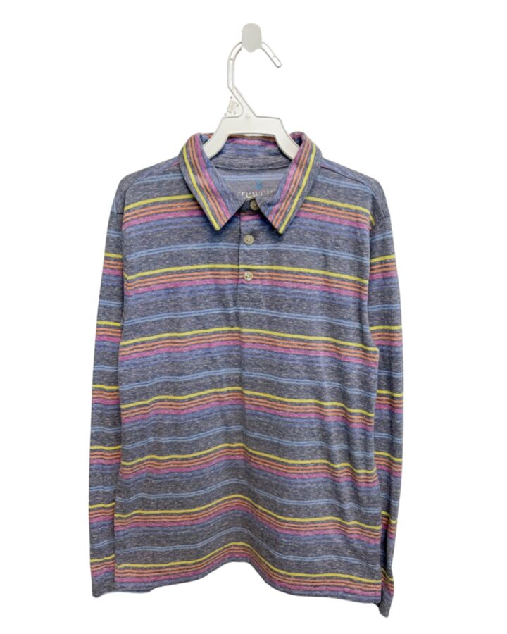 CREWCUTS  BLUE  STRIPED  KNIT LS SHIRT
