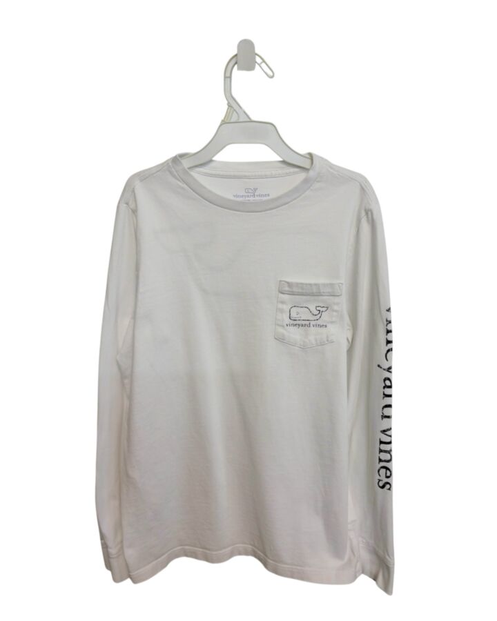 VINEYARD VINES  WHITE   PRINTED DESIGN T-SHIRT