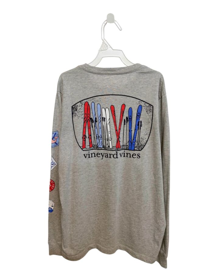 VINEYARD VINES  GRAY   PRINTED DESIGN T-SHIRT