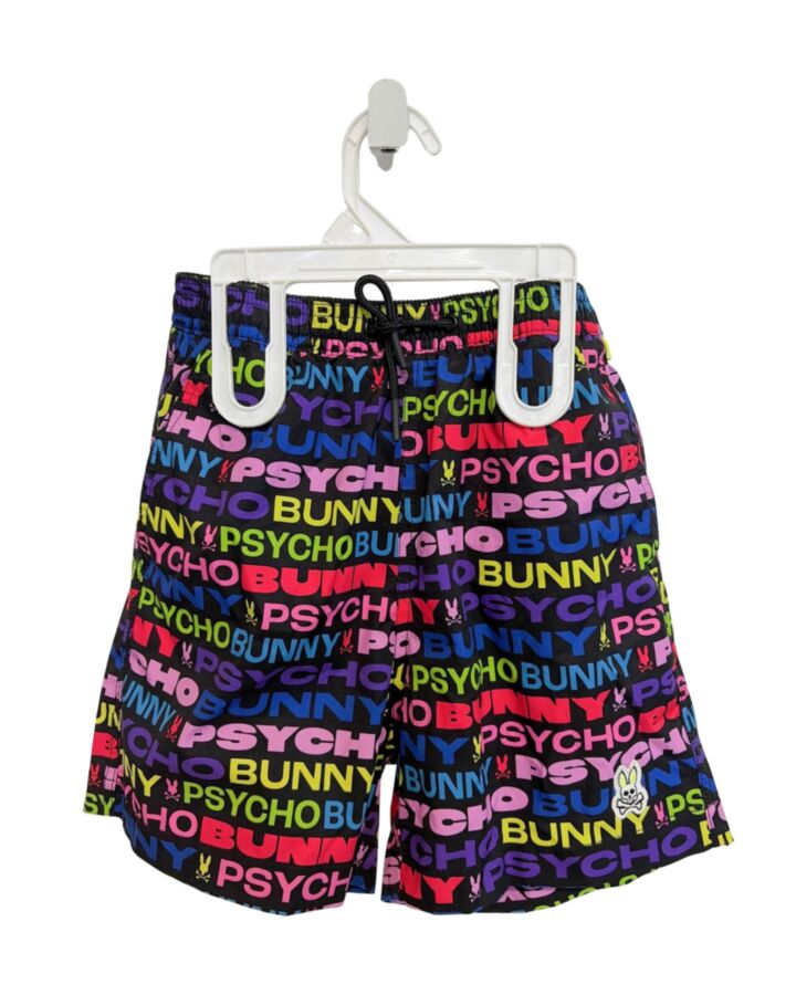 PSYCHO BUNNY  BLUE   PRINTED DESIGN SWIM TRUNKS