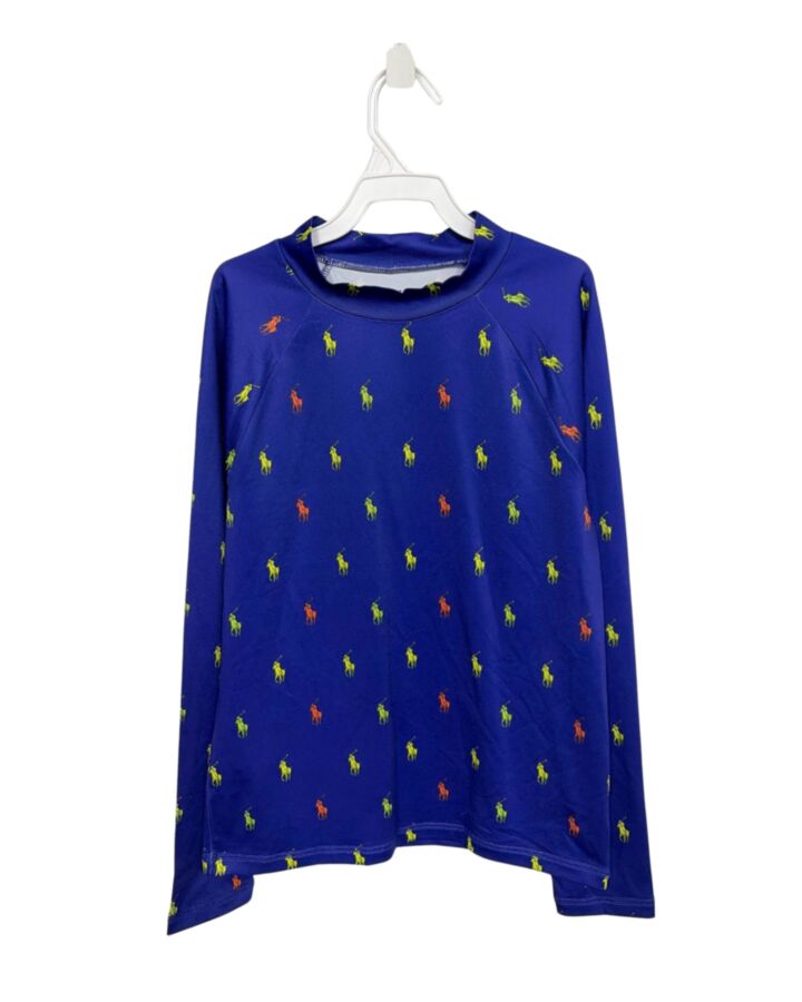 POLO BY RALPH LAUREN  BLUE   PRINTED DESIGN RASH GUARD