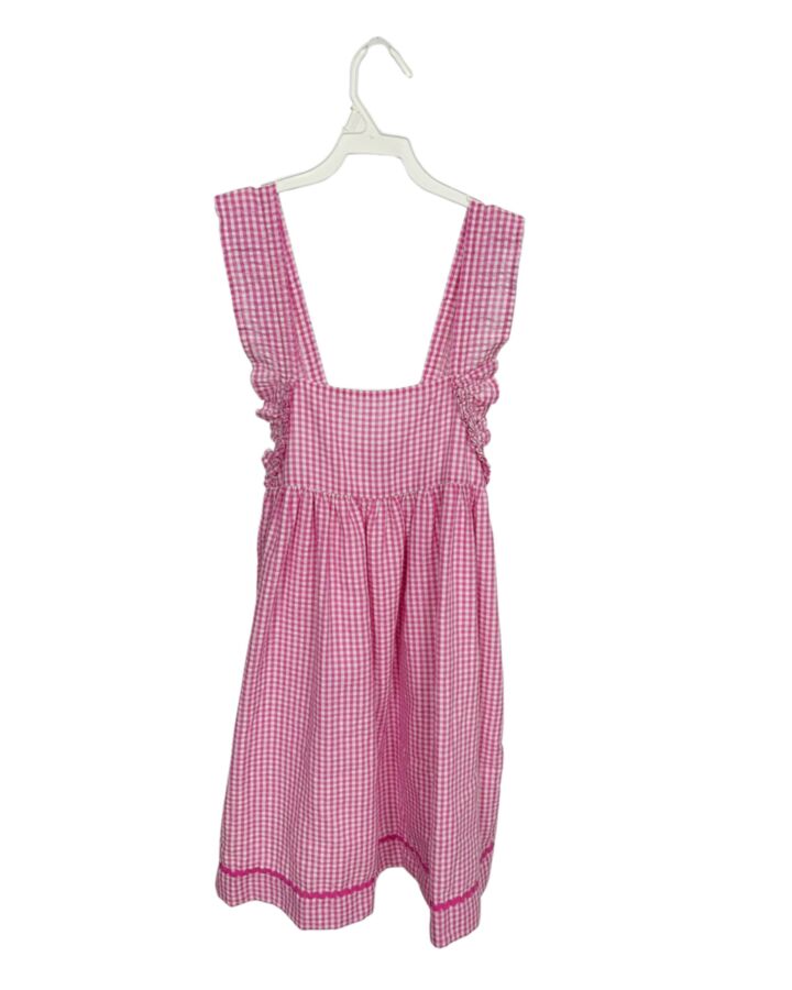 BUSY BEES  PINK SEERSUCKER GINGHAM  DRESS
