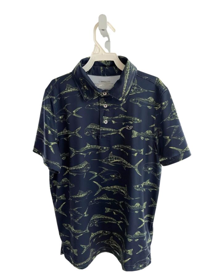 VINEYARD VINES  BLUE    KNIT SS SHIRT