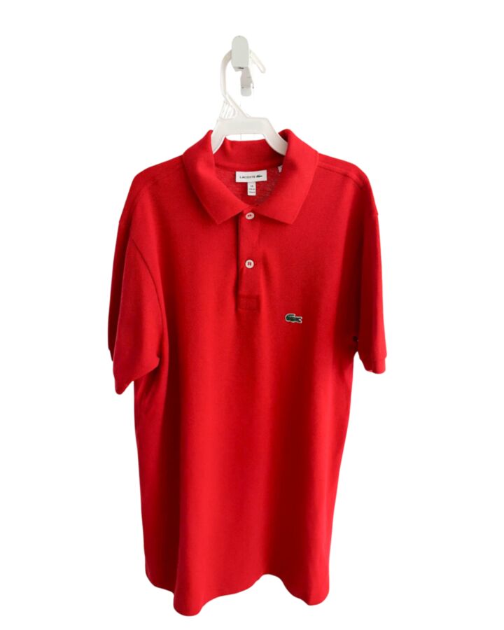 LACOSTE  RED PIQUE   DRESS SHIRT