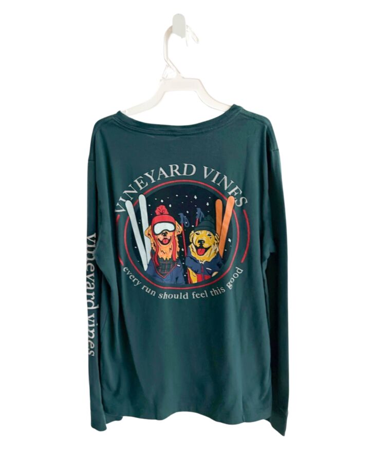 VINEYARD VINES  GREEN   PRINTED DESIGN T-SHIRT