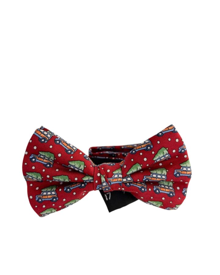 VINEYARD VINES  RED  POLKA DOT  TIE