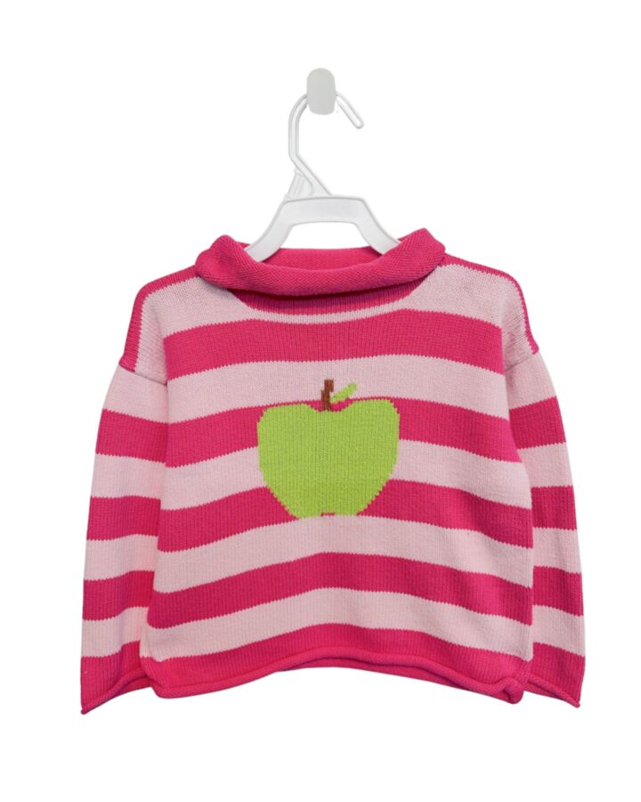 CLAVER  PINK  STRIPED  SWEATER