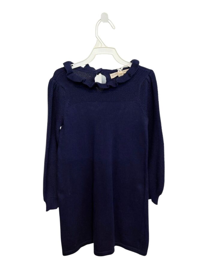 HOPE & HENRY  BLUE    KNIT DRESS
