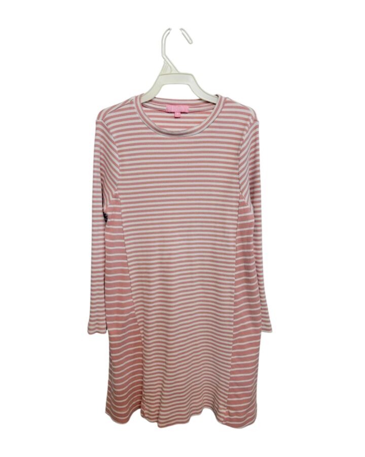 BISBY BY LITTLE ENGLISH  PINK  STRIPED  KNIT DRESS