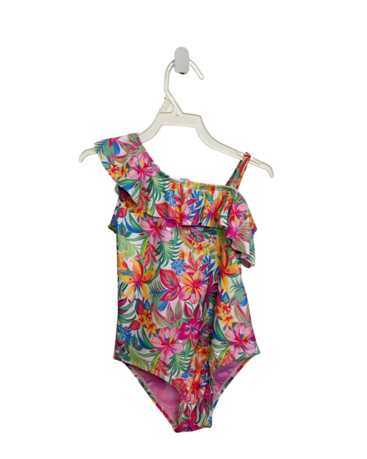 FEATHER 4 ARROW  HOT PINK  FLORAL  1-PIECE SWIMSUIT