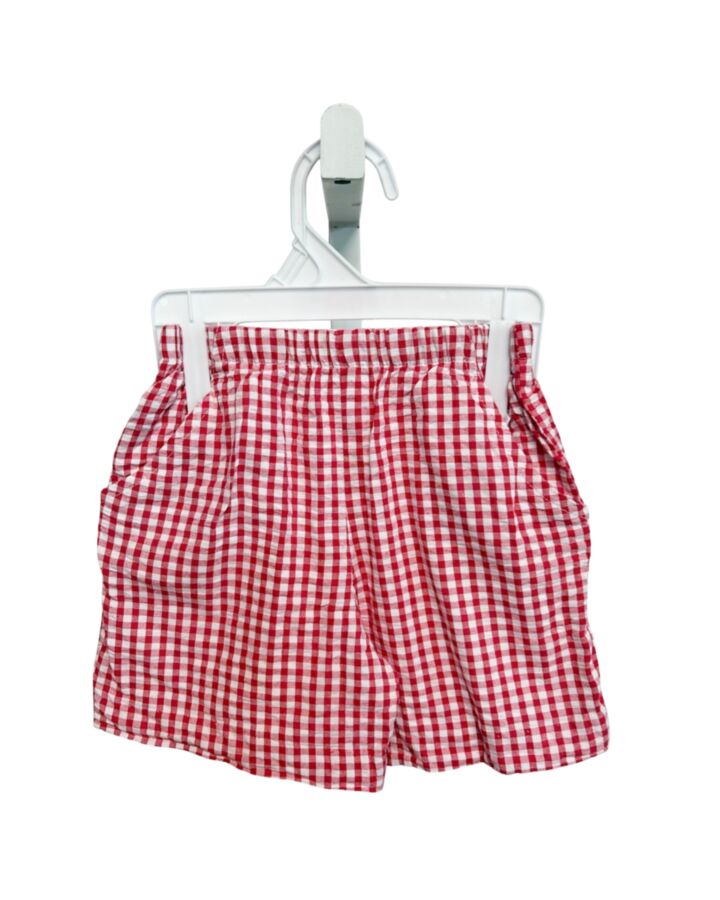BAILEY BOYS  RED SEERSUCKER GINGHAM  SHORTS
