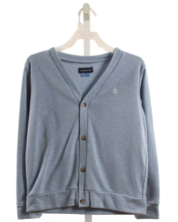 ANDY & EVAN  BLUE    CARDIGAN