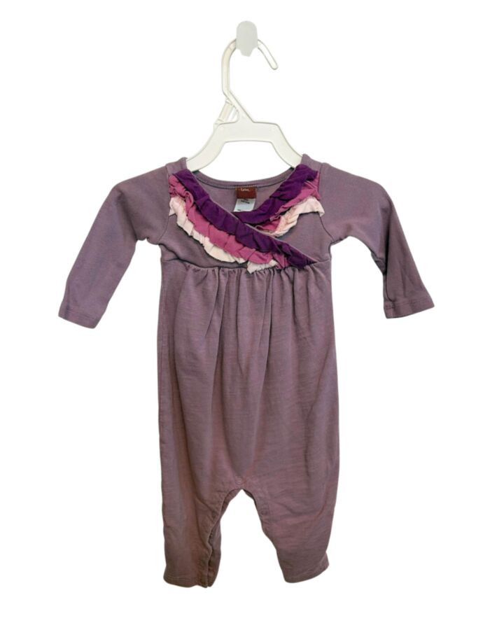 TEA  PURPLE    ROMPER WITH RUFFLE