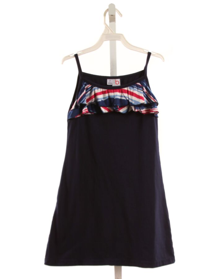 BUSY BEES  NAVY  KNIT DRESS WITH RUFFLE