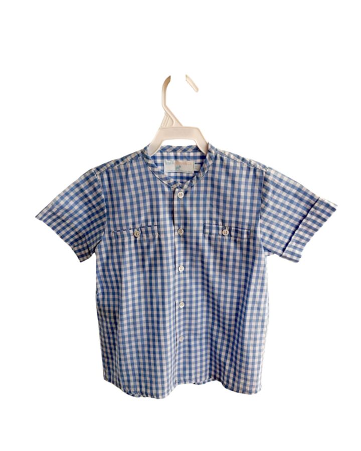 SAL & PIMENTA  BLUE  GINGHAM  DRESS SHIRT