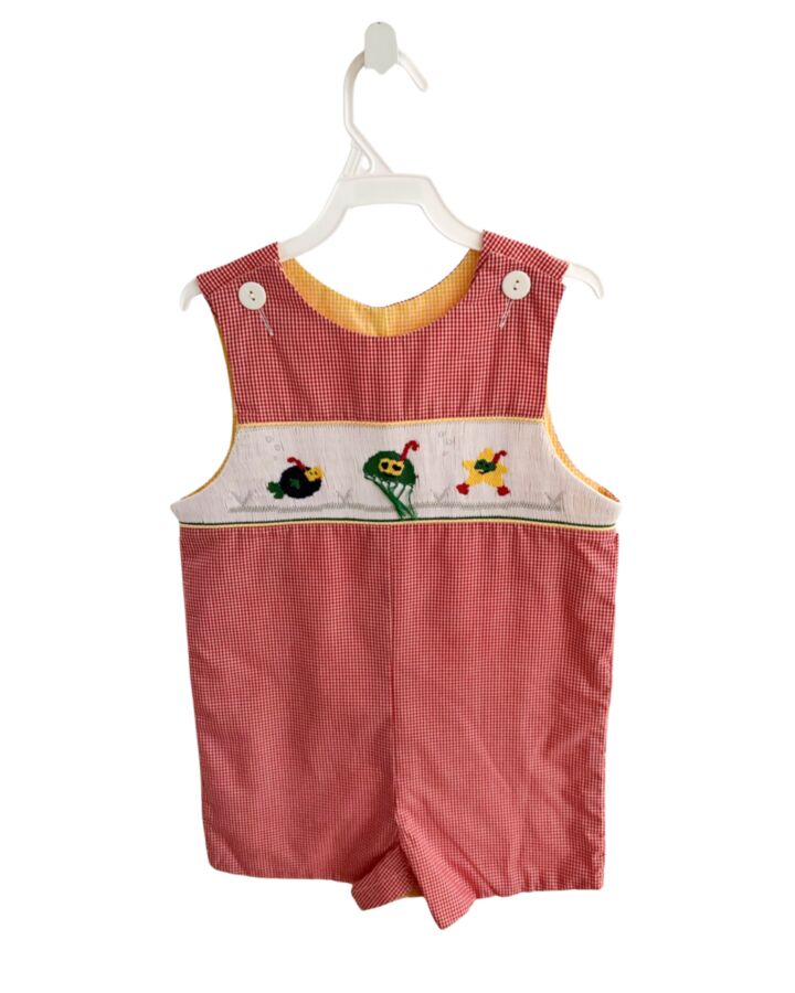 WISH UPON A STAR  RED  GINGHAM SMOCKED JON JON