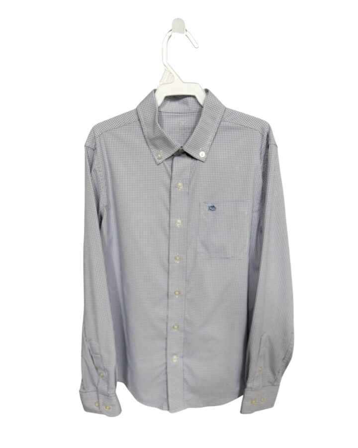 SOUTHERN TIDE  BLUE  GINGHAM  DRESS SHIRT