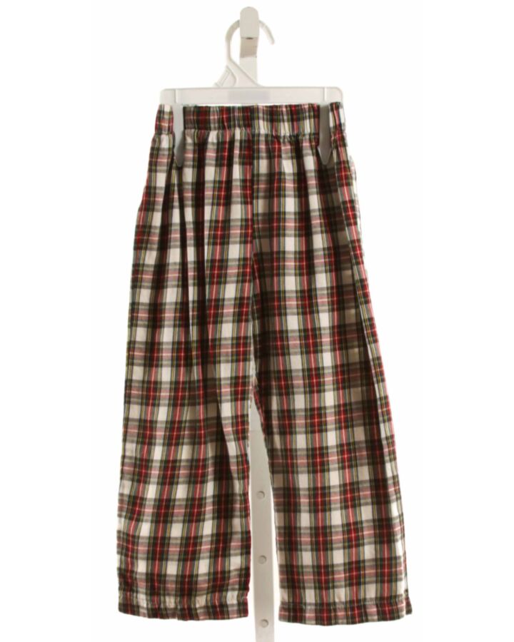 SOUTHERN SUNSHINE KIDS  RED  PLAID  PANTS