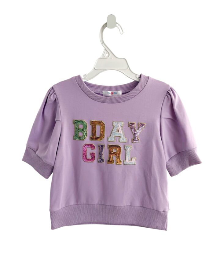 LULU BEBE  PURPLE   SEQUINED SHIRT-SS
