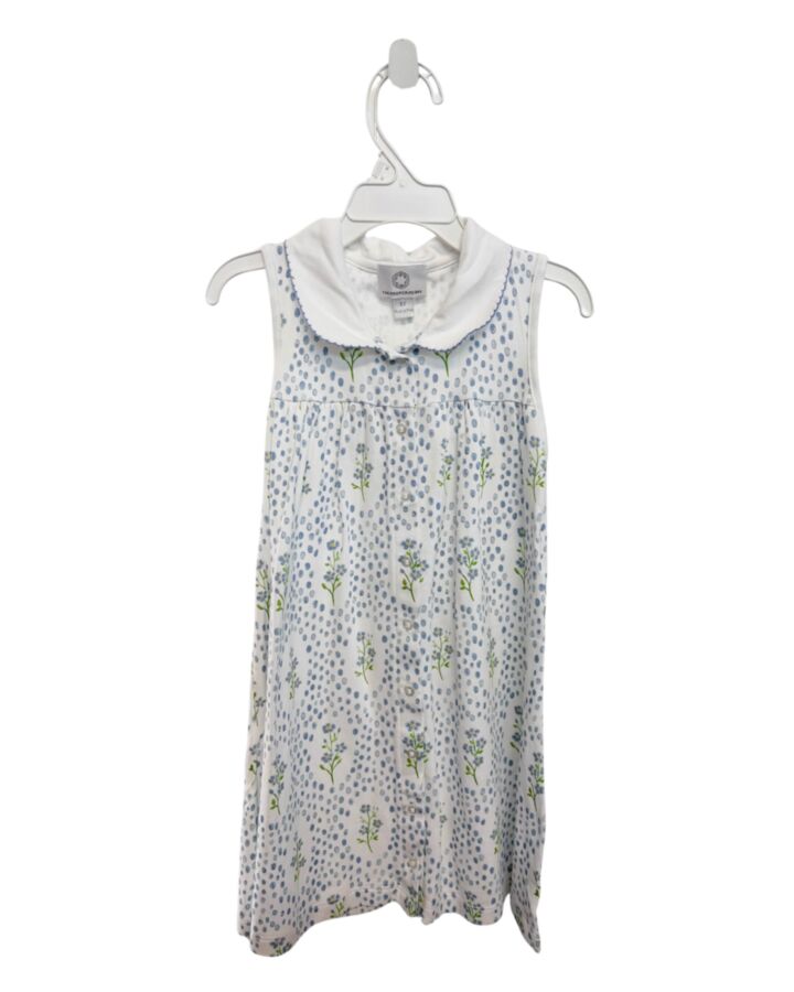 THE PROPER PEONY  BLUE  FLORAL  KNIT DRESS