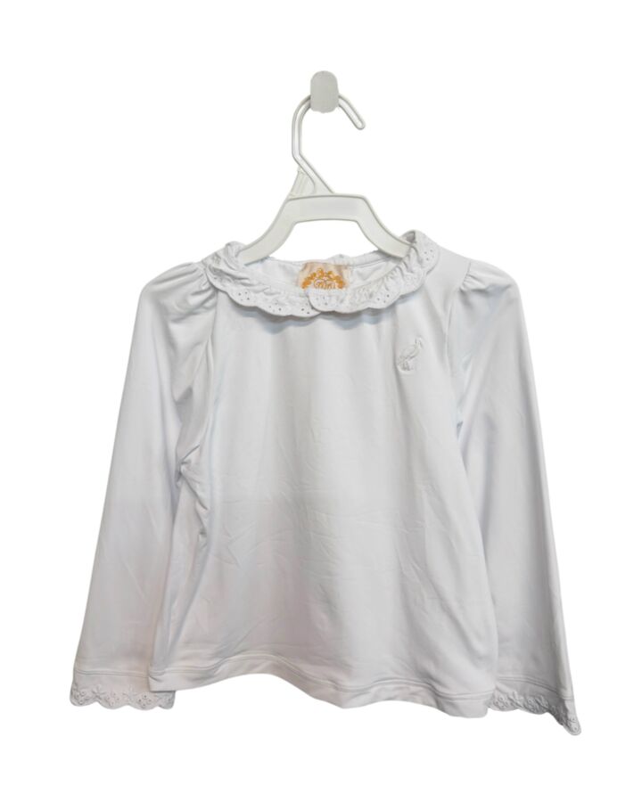 THE BEAUFORT BONNET COMPANY  WHITE    RASH GUARD WITH EYELET TRIM