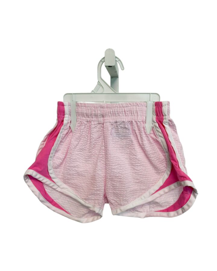 W COLOR WORKS  PINK SEERSUCKER STRIPED  SHORTS