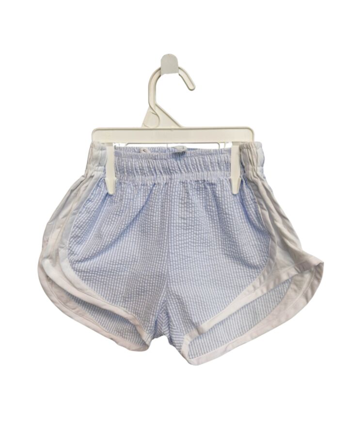 W COLOR WORKS  BLUE SEERSUCKER STRIPED  SHORTS