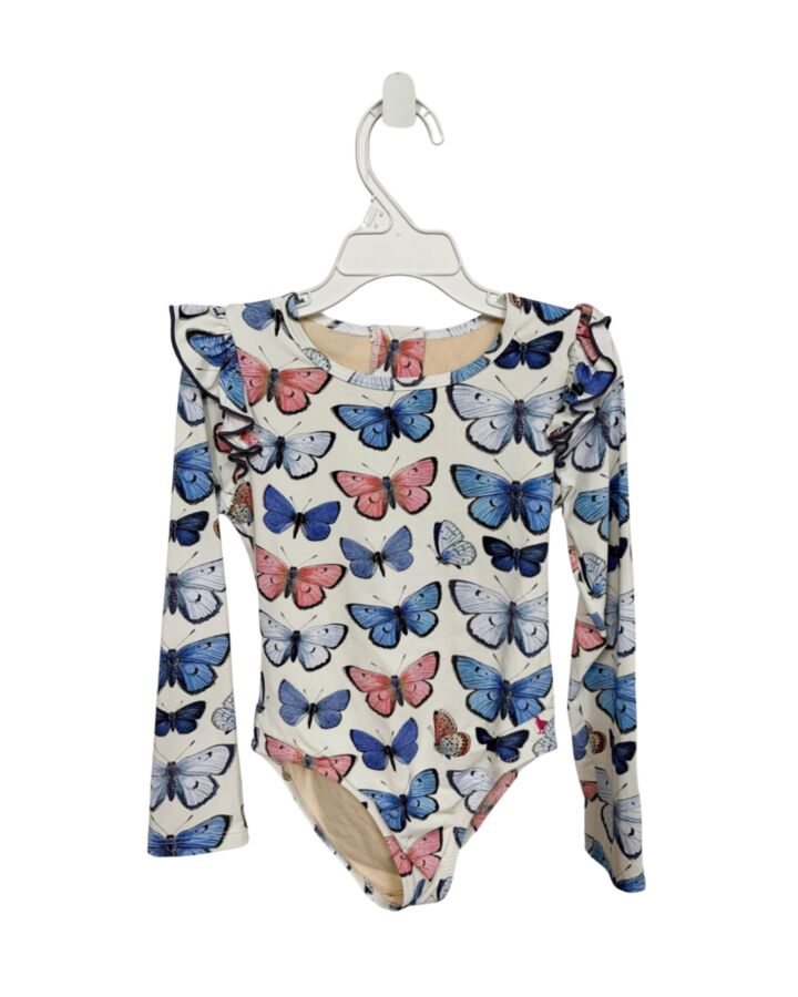 PINK CHICKEN BLUE 1-PIECE SWIMSUIT